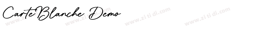 CarteBlanche Demo字体转换